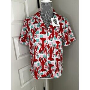 Bouffants & Broken Hearts Lobsters Lightweight Pajama Top shirt Women’s NWT